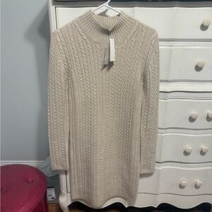 French Connection Beige Knit Dress